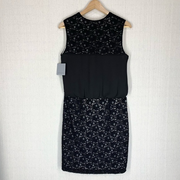 Marc‎ New York~NWT~Sleeveless Black Lace V-Neck Mini Party/Cocktail Dress~Sz 6 - Picture 7 of 14